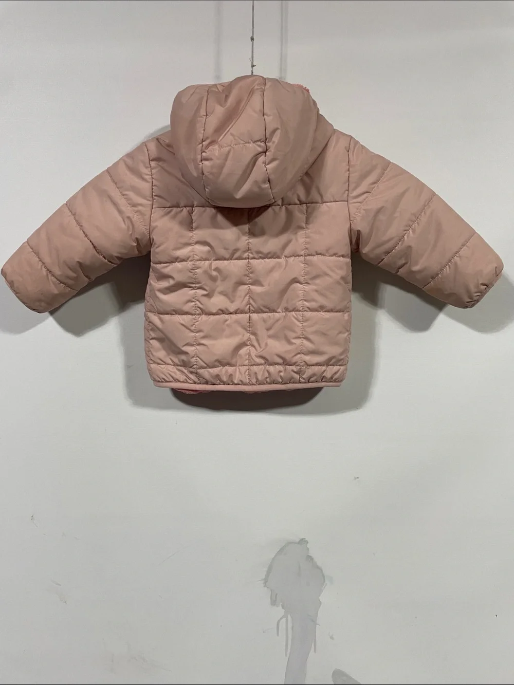 The North Face Girls Pink Hooded Puffy Jacket